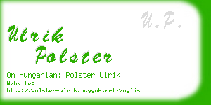 ulrik polster business card